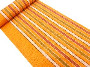 アンティーク　縞模様織り出し　八寸帯地反物